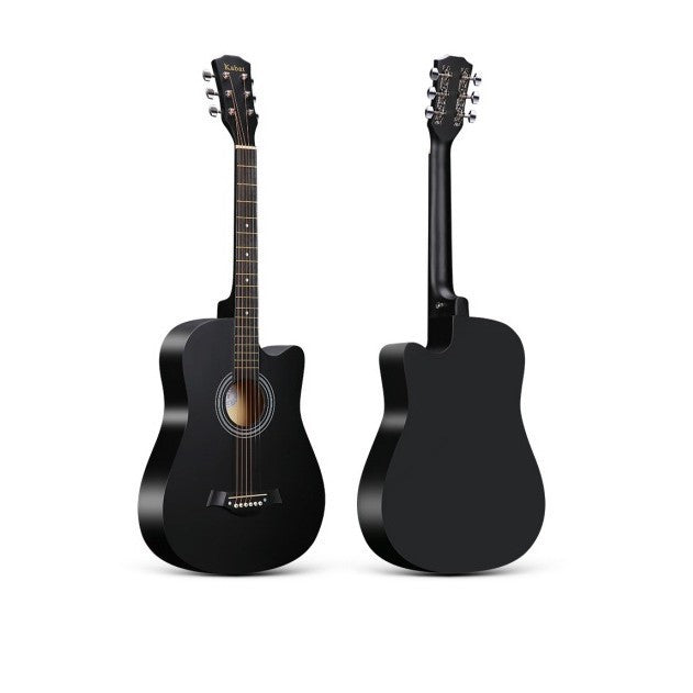 Acoustic Guitar - 38 Inch (Full Set) - Black Color
