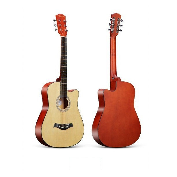 Acoustic Guitar - 38 Inch (Full Set) - Natural Wood Color