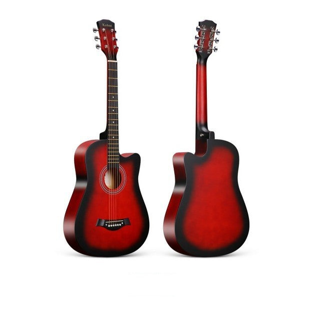 Acoustic Guitar - 38 Inch - Red Color (Full Set)