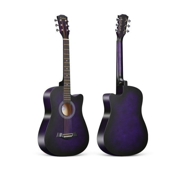Acoustic Guitar - 38 Inch - Purple Color (Full Set)
