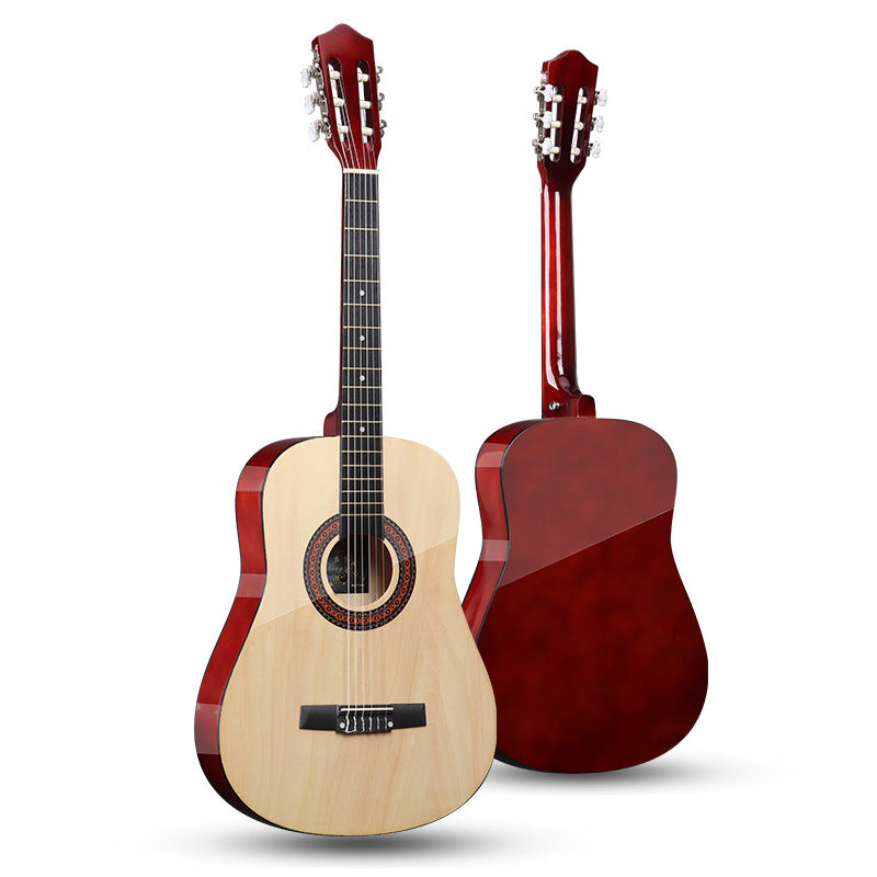 Classical Guitar – 38 Inch - Natural Wood Color (Full Set)
