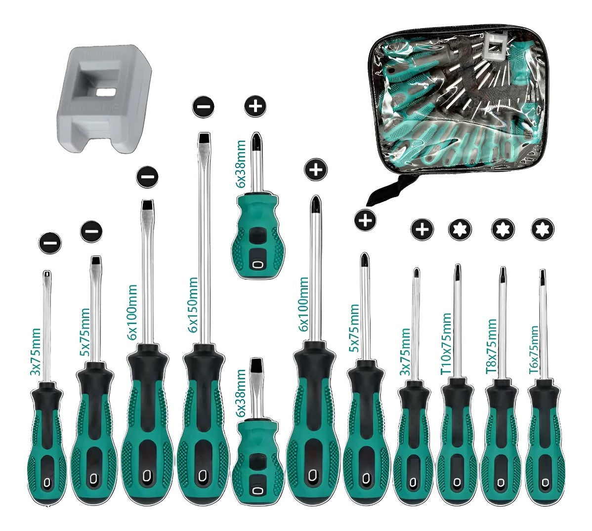 12-Piece Manual Screwdriver Kit